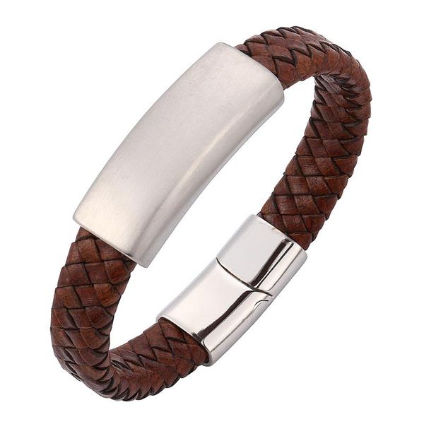 charm bracelets trendy jewelry men brown braided leather handmade bracelet male stainless steel wristband punk magnetic buckle bangles sp031, Golden;silver
charm bracelets trendy jewelry men brown braided leather handmade bracelet male stainless steel wristband punk magnetic buckle bangles sp031, Golden;silver