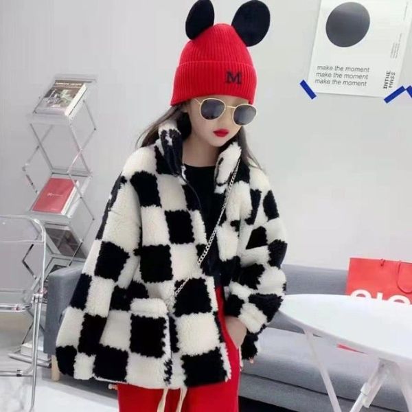 jackets 2021 winter kids girls thicken warm casual fashion plaid overcoats children's clothing loose lamb faux fur outerwear w10, Blue;gray
jackets 2021 winter kids girls thicken warm casual fashion plaid overcoats children's clothing loose lamb faux fur outerwear w10, Blue;gray