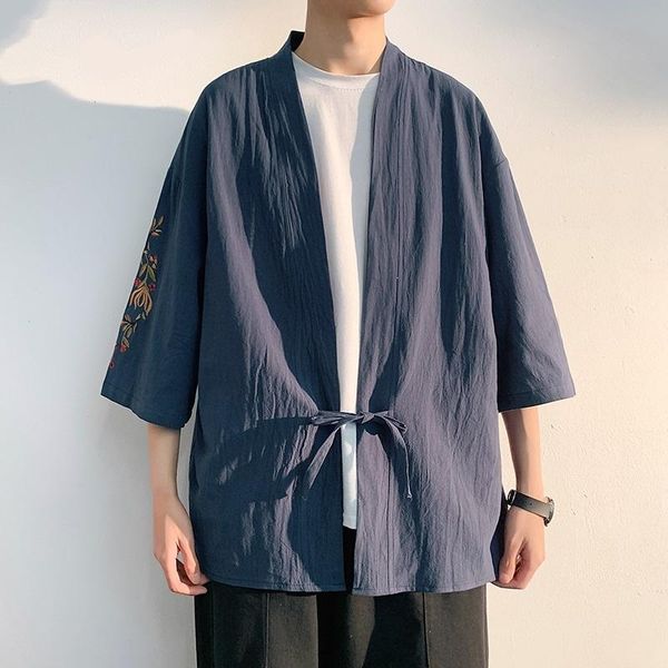 ethnic clothing 2021 fashion costume embroider hanfu mens chinese style linen robe cardigan jacket oversized kimono 5xl ancient coat male kk, Red
ethnic clothing 2021 fashion costume embroider hanfu mens chinese style linen robe cardigan jacket oversized kimono 5xl ancient coat male kk, Red