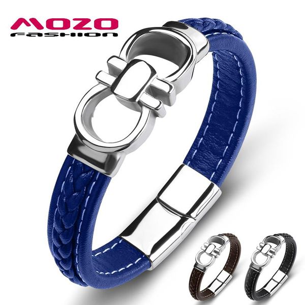 men's bangles brand blue leather stainless steel charm bracelets cross lattice punk gift for men, Golden;silver
men's bangles brand blue leather stainless steel charm bracelets cross lattice punk gift for men, Golden;silver