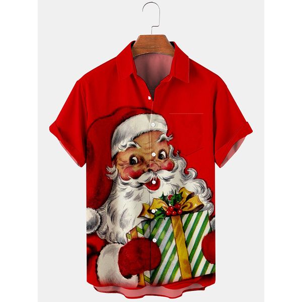 christmas cute old man print hawaiian style men's short-sleeved shirt geometric print party beach daily casual top, White;black
christmas cute old man print hawaiian style men's short-sleeved shirt geometric print party beach daily casual top, White;black
