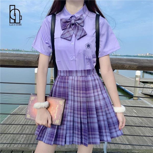 clothing sets luck a school girl uniform pleated skirts japanese student junior high waist a-line plaid skirt jk uniforms for woman, White
clothing sets luck a school girl uniform pleated skirts japanese student junior high waist a-line plaid skirt jk uniforms for woman, White