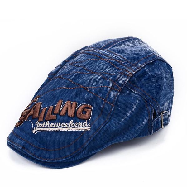visors 2021 classic simple washed letters beret cap embroidery flat hat man woman summer casual peaked caps cotton berets hats, Blue;gray
visors 2021 classic simple washed letters beret cap embroidery flat hat man woman summer casual peaked caps cotton berets hats, Blue;gray