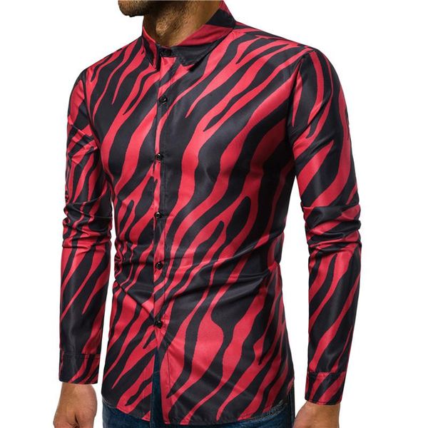 men's casual shirts mens fashion nightclub party zebra striped long sleeve, White;black
men's casual shirts mens fashion nightclub party zebra striped long sleeve, White;black