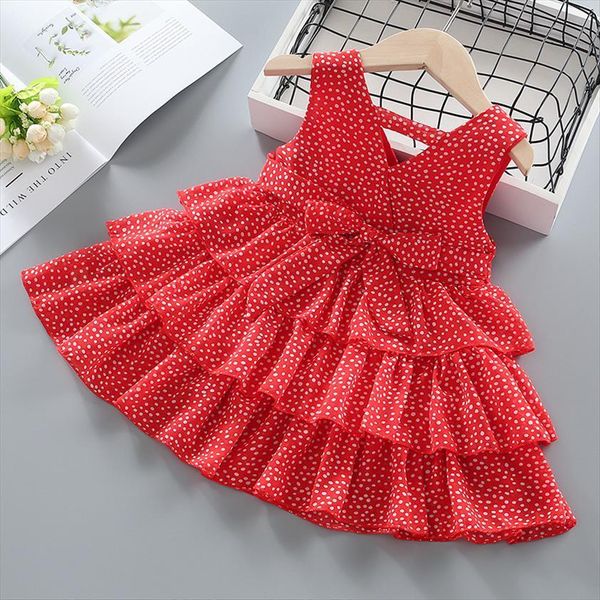 summer sleeveless girls red dot girl dress baby toddler kids knee length fashion party sweet wedding princess dresses, Red;yellow
summer sleeveless girls red dot girl dress baby toddler kids knee length fashion party sweet wedding princess dresses, Red;yellow