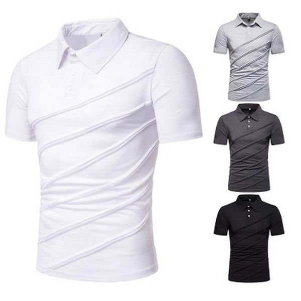 men's shirt summer fashion fold stitching short-sleeved casual t-shir base p037 shirts, White;black
men's shirt summer fashion fold stitching short-sleeved casual t-shir base p037 shirts, White;black