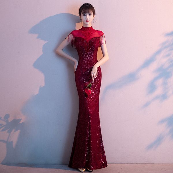toast bride 2021 summer wine red fishtail evening dr's banquet temperament engagement drs, Black;gray
toast bride 2021 summer wine red fishtail evening dr's banquet temperament engagement drs, Black;gray