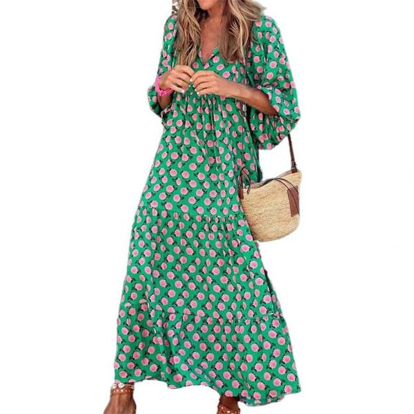 casual dresses loose ankle-length dress women elegant 2021 v neck half sleeve floral print drawstring accessory vestidos, Black;gray
casual dresses loose ankle-length dress women elegant 2021 v neck half sleeve floral print drawstring accessory vestidos, Black;gray
