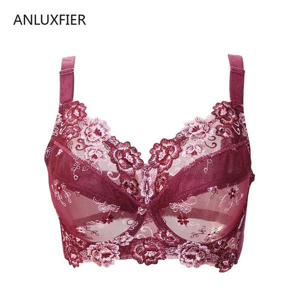 bras h9693 thin bra transparent gathered plus size full cup underwear comfortable breathable lace embroidery lingerie, Red;black
bras h9693 thin bra transparent gathered plus size full cup underwear comfortable breathable lace embroidery lingerie, Red;black