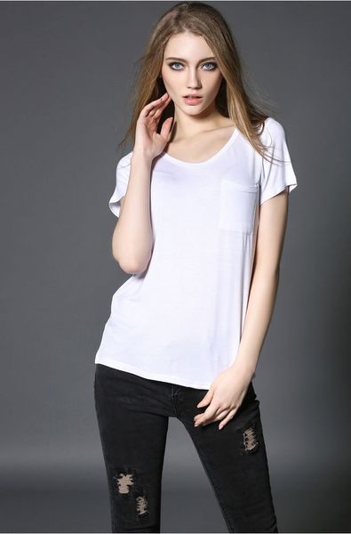 tee classic fashion summer ladies leisure breathable short sleeve t-shirt, White
tee classic fashion summer ladies leisure breathable short sleeve t-shirt, White