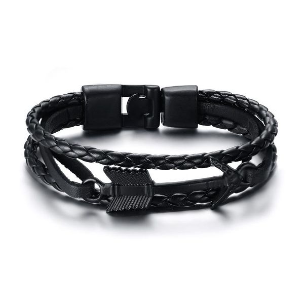 bangle 2021 fashion simple style stainless steel leather material arrow black and personality charm bracelet suitable for men
bangle 2021 fashion simple style stainless steel leather material arrow black and personality charm bracelet suitable for men