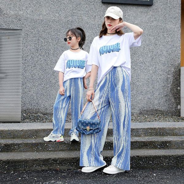 family matching outfits 2021 summer parent-child dress mother-daughter cartoon suit little girl pressure zou pants t-shirt shorts two-piece, Blue
family matching outfits 2021 summer parent-child dress mother-daughter cartoon suit little girl pressure zou pants t-shirt shorts two-piece, Blue