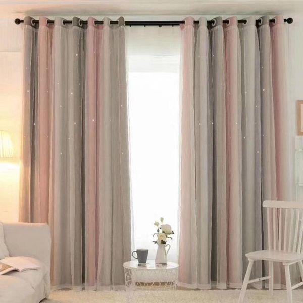 curtain & drapes hollow stars blackout double layers of cloth and yarn window curtains for living room 150x250cm
curtain & drapes hollow stars blackout double layers of cloth and yarn window curtains for living room 150x250cm