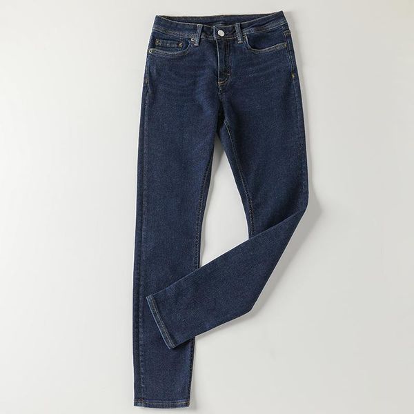 women's jeans 2021 spring high elasticity mid slim feet lady dark blue casual college style girl
women's jeans 2021 spring high elasticity mid slim feet lady dark blue casual college style girl