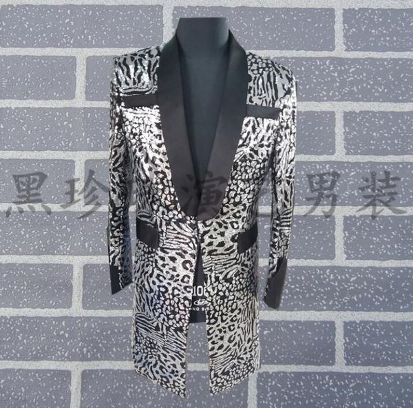 men's suits & blazers personality men designs masculino homme terno stage costumes for singers sequin blazer dance clothes jacket dress, White;black
men's suits & blazers personality men designs masculino homme terno stage costumes for singers sequin blazer dance clothes jacket dress, White;black