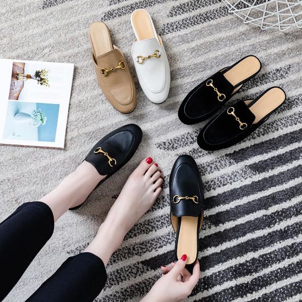 slippers princetown women slippers men loafers genuine leather cowhide sandals girls slide casual shoes metal buckle flip flops lace velvet, Black
slippers princetown women slippers men loafers genuine leather cowhide sandals girls slide casual shoes metal buckle flip flops lace velvet, Black