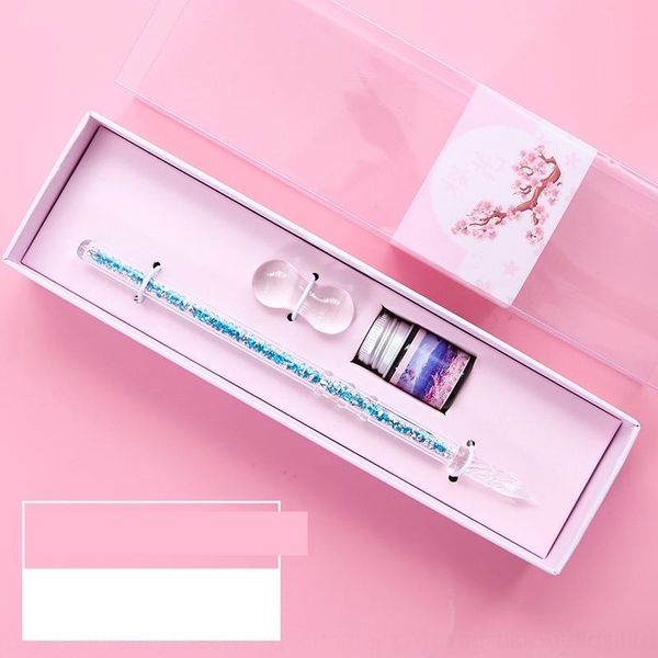 o0yu youpai stationery glass stationery crystal water gift box student glass dip set crystal ink fountain pens dip pen
o0yu youpai stationery glass stationery crystal water gift box student glass dip set crystal ink fountain pens dip pen