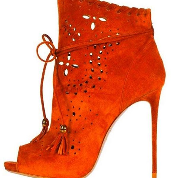 boot arrival ter suede leather flower embroidered gladiator bootie peep ankle thin heels women's shoes dress women, Black
boot arrival ter suede leather flower embroidered gladiator bootie peep ankle thin heels women's shoes dress women, Black