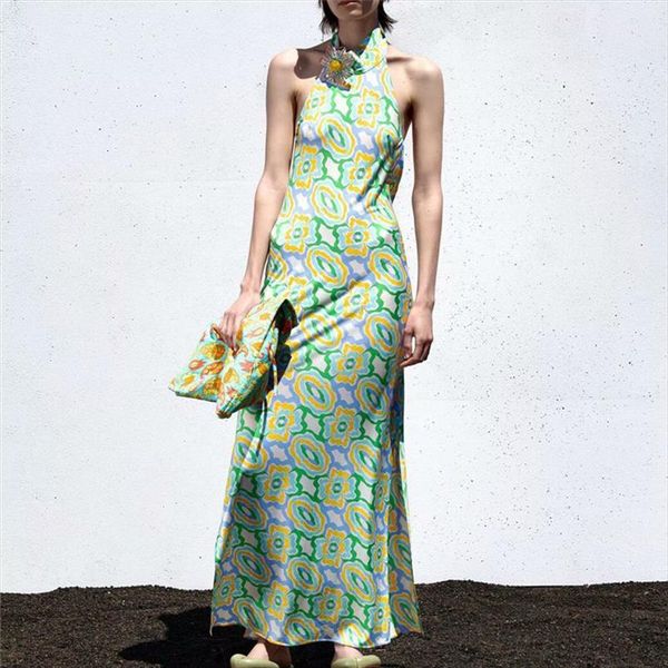 casual green halter print long women dresses summer fashion backless beach female sleeveless midi, Black;gray
casual green halter print long women dresses summer fashion backless beach female sleeveless midi, Black;gray