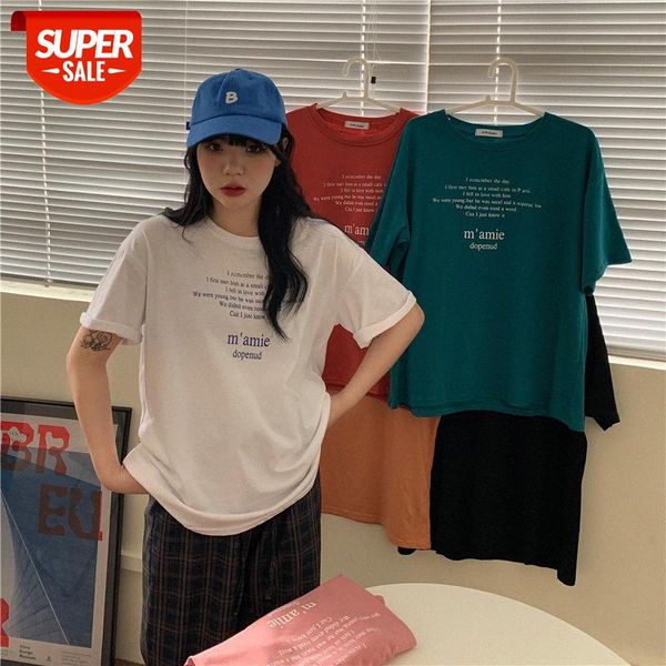 korean version of the new letter printing loose half-sleeved t-shirt fashion fried street short-sleeved women #bb4l, White
korean version of the new letter printing loose half-sleeved t-shirt fashion fried street short-sleeved women #bb4l, White
