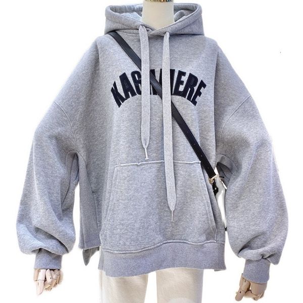 women's hoodies & sweatshirts winter product plus female velvet hooded korean fashion embroidered harajuku letter kashmere gray sweater, Black
women's hoodies & sweatshirts winter product plus female velvet hooded korean fashion embroidered harajuku letter kashmere gray sweater, Black