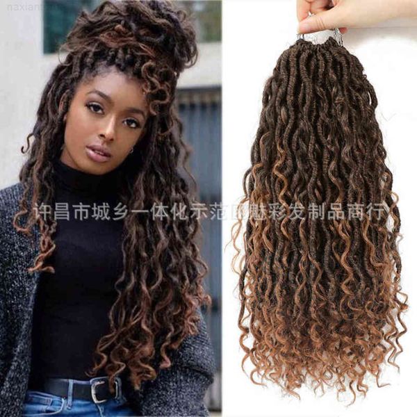 wig crochet three strand flying chemical fiber dirty godds box braidslocs, Black
wig crochet three strand flying chemical fiber dirty godds box braidslocs, Black