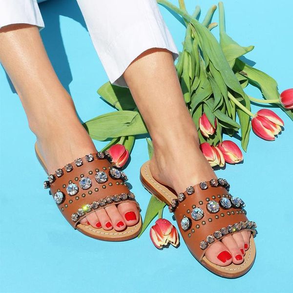 summer sandals women flat slippers handmade rhinestones beach rivet shoes, Black
summer sandals women flat slippers handmade rhinestones beach rivet shoes, Black