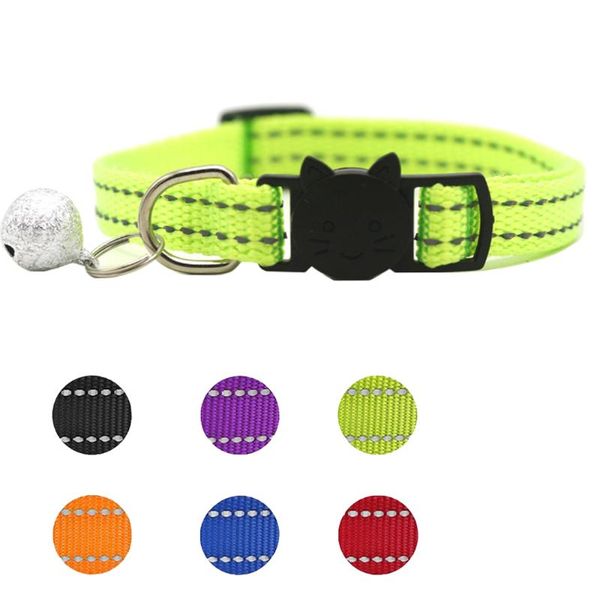 cat collars & leads 6 pcs safety reflective breakaway with bell nylon colorful adjustable for kitty small pet dog puppies
cat collars & leads 6 pcs safety reflective breakaway with bell nylon colorful adjustable for kitty small pet dog puppies