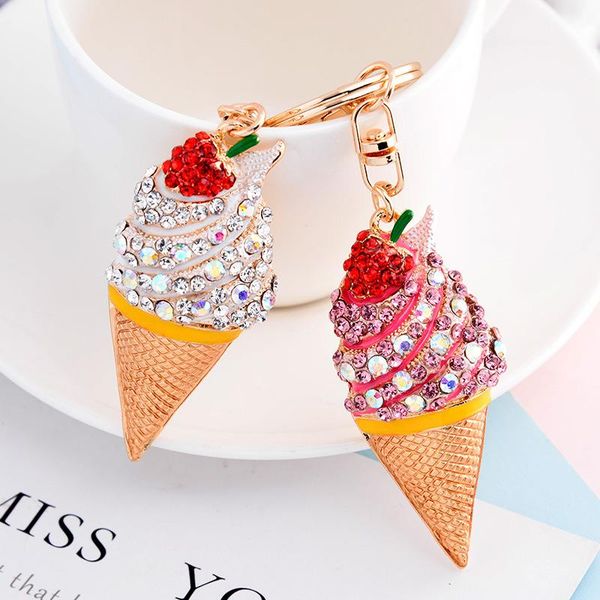 keychains creative alloy key chain cream shape full rhinestone ornaments personality bag pendant wholesale, Silver
keychains creative alloy key chain cream shape full rhinestone ornaments personality bag pendant wholesale, Silver