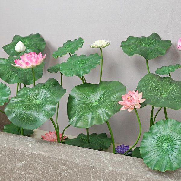 decorative flowers & wreaths 1 bunch artificial lotus water lilys silk leaves pond plants ornament home garden vase arrangment table el deco
decorative flowers & wreaths 1 bunch artificial lotus water lilys silk leaves pond plants ornament home garden vase arrangment table el deco