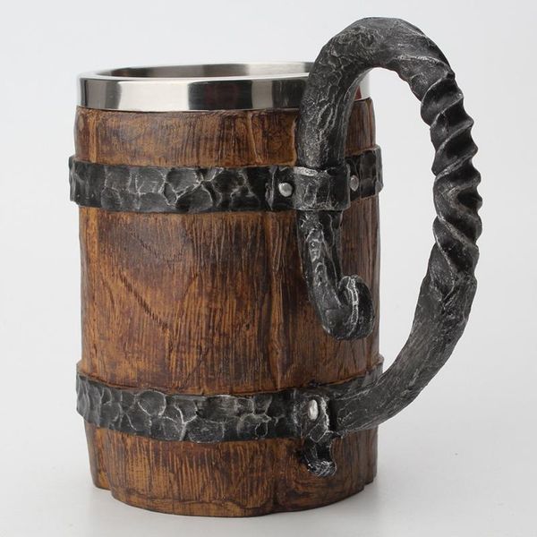 mugs wooden barrel beer mug,bucket shaped drinkware with handle,stainless steel doubl
mugs wooden barrel beer mug,bucket shaped drinkware with handle,stainless steel doubl