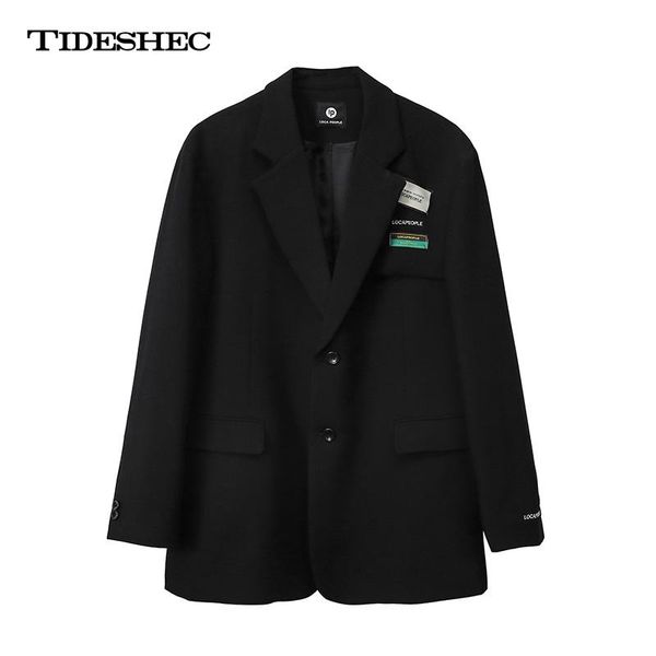 man spring autumn loose casual single button suit jacket male streetwear fashion blazer coat men's 2021 men clothing suits & blazers, White;black
man spring autumn loose casual single button suit jacket male streetwear fashion blazer coat men's 2021 men clothing suits & blazers, White;black