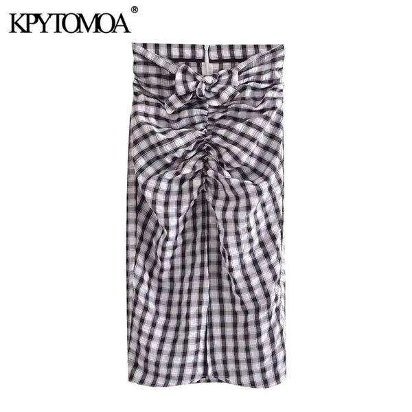 women chic fashion pleated check front slit midi skirt vintage high waist back zipper female skirts mujer 210421, Black
women chic fashion pleated check front slit midi skirt vintage high waist back zipper female skirts mujer 210421, Black