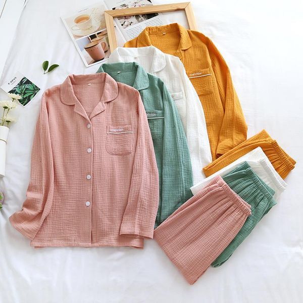 japanese style spring and autumn womens sleepwears couple cotton pajamas mens long sleeved trousers plus size simple home service women, Black;red
japanese style spring and autumn womens sleepwears couple cotton pajamas mens long sleeved trousers plus size simple home service women, Black;red