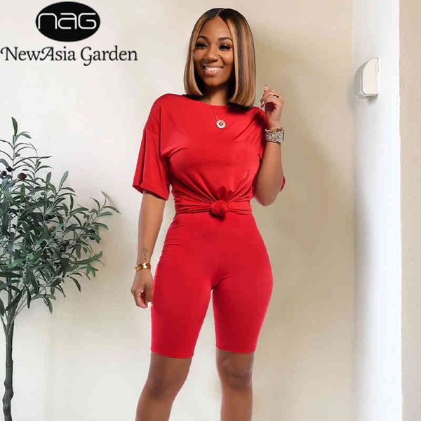 newasia solid tracksuit 2 piece set women oversized t shirts and shorts set jogging ladies tracksuit summer matching set outfits 210413, Gray
newasia solid tracksuit 2 piece set women oversized t shirts and shorts set jogging ladies tracksuit summer matching set outfits 210413, Gray