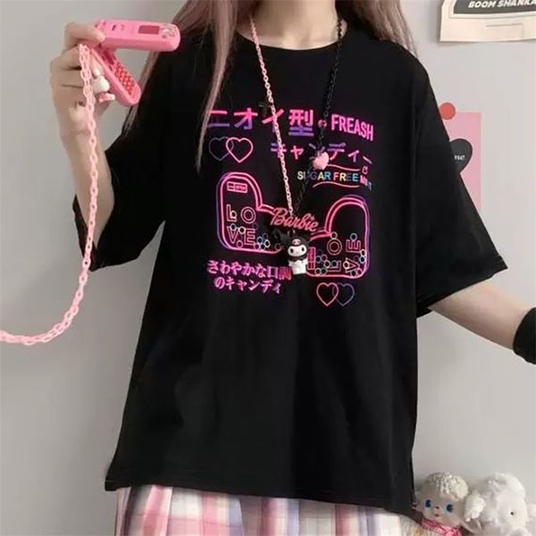 alt clothes aesthetic femme t-shirts summer harajuku mujer goth japanese style clothing mingliusili tee shirt 210708, White 
alt clothes aesthetic femme t-shirts summer harajuku mujer goth japanese style clothing mingliusili tee shirt 210708, White