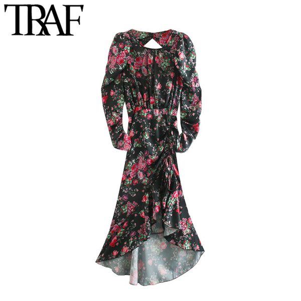 traf women fashion with drawstring floral print asymmetrical midi dress vintage long sleeve backless female dresses mujer 210415, Black;gray
traf women fashion with drawstring floral print asymmetrical midi dress vintage long sleeve backless female dresses mujer 210415, Black;gray