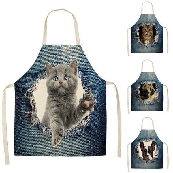 1pcs cat dog pattern kitchen aprons cotton linen dinner partyapron baking accessories for women alpaca apron
1pcs cat dog pattern kitchen aprons cotton linen dinner partyapron baking accessories for women alpaca apron