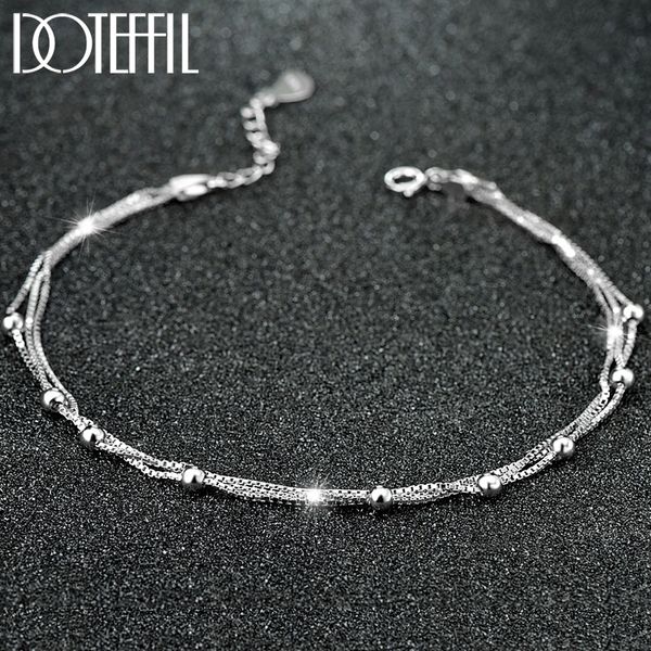doteffil 925 sterling silver box chain 3mm bead anklet for women wedding engagement party fashion charm jewelry, Red;blue
doteffil 925 sterling silver box chain 3mm bead anklet for women wedding engagement party fashion charm jewelry, Red;blue