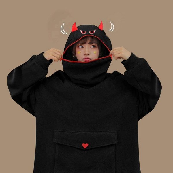 frog hoodie women thick fleece embroidery letters autumn loose sweatshirt harajuku oversize pullover female hooded women's hood hoodies, Black
frog hoodie women thick fleece embroidery letters autumn loose sweatshirt harajuku oversize pullover female hooded women's hood hoodies, Black