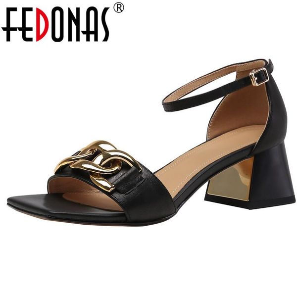 dress shoes fedonas women sandals genuine leather metal decoration woman summer est buckle party danciing prom, Black
dress shoes fedonas women sandals genuine leather metal decoration woman summer est buckle party danciing prom, Black