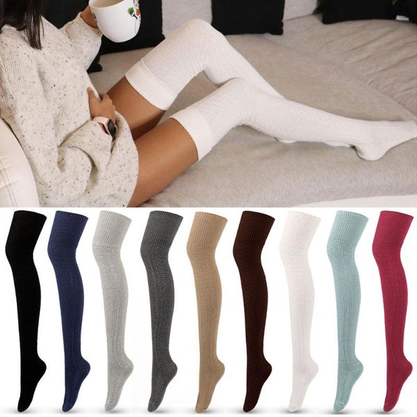 socks & hosiery fashion female knitted stockings women autumn solid color thigh high long tube winter warm boot over knee sock, Black;white
socks & hosiery fashion female knitted stockings women autumn solid color thigh high long tube winter warm boot over knee sock, Black;white