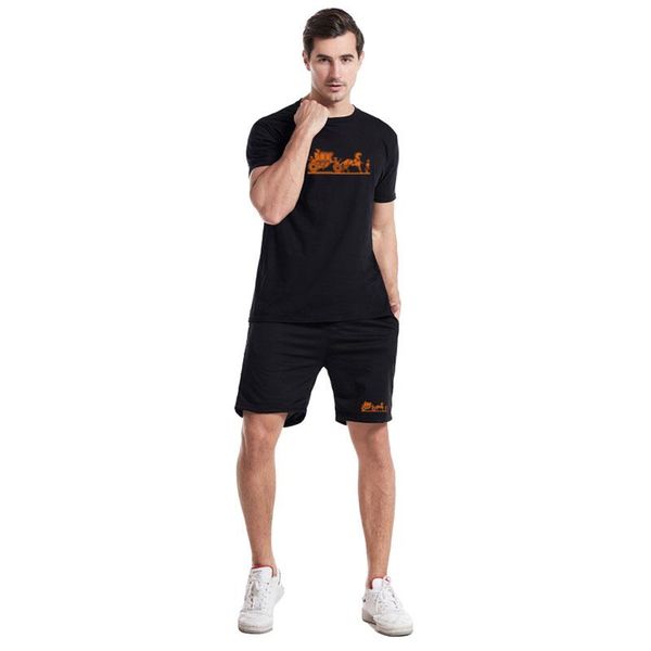 men's tracksuits 2021 men short sleeve fashion round collar sweatshirt+sweatshorts two-piece summer pure cotton print t shirt suit, Gray
men's tracksuits 2021 men short sleeve fashion round collar sweatshirt+sweatshorts two-piece summer pure cotton print t shirt suit, Gray