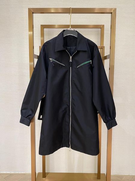 women's trench coats 2021 women fashion long sleeve lapel nylon windbreaker mid-length coat 1019, Tan;black
women's trench coats 2021 women fashion long sleeve lapel nylon windbreaker mid-length coat 1019, Tan;black