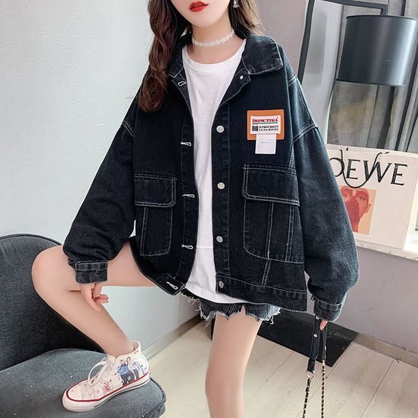 luxury brand coats embroidered loose large denim jacket women's foreign style age reduction 2021 spring and autumn new versatile women&, Black
luxury brand coats embroidered loose large denim jacket women's foreign style age reduction 2021 spring and autumn new versatile women&, Black