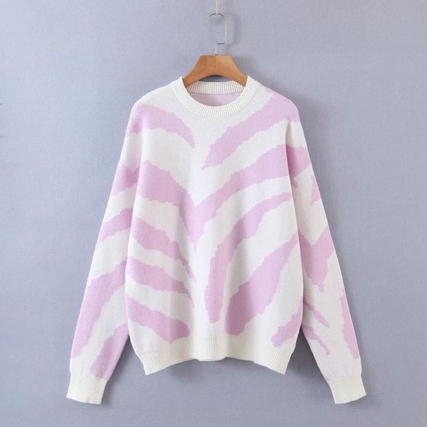 fall winter women knit sweater round neck animal printed pullover casual fashion warm sweaters 210420, White;black
fall winter women knit sweater round neck animal printed pullover casual fashion warm sweaters 210420, White;black
