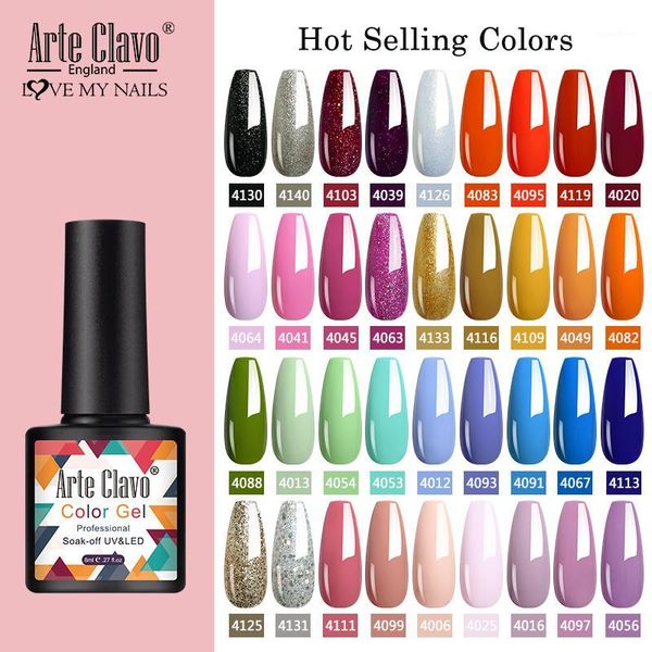 arte clavo 8ml gel nail polish nails shiny color soak off uv varnish semi permanant art need led lamp coat1, Red;pink 
arte clavo 8ml gel nail polish nails shiny color soak off uv varnish semi permanant art need led lamp coat1, Red;pink