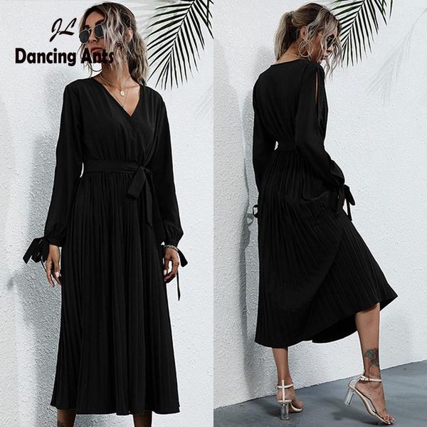 casual dresses women solid dress a-line high waist mid-calf long sleeve v-neck hollow out autumn korean slim woman french, Black;gray
casual dresses women solid dress a-line high waist mid-calf long sleeve v-neck hollow out autumn korean slim woman french, Black;gray