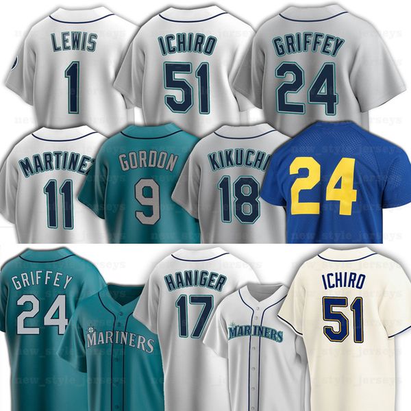 seattle 24 ken griffey jr mariners baseball jerseys 22 robinson cano 51 ichiro suzuki 1 kyle lewis 11 edgar martinez seager 9 dee gordon 7 m, Blue;black
seattle 24 ken griffey jr mariners baseball jerseys 22 robinson cano 51 ichiro suzuki 1 kyle lewis 11 edgar martinez seager 9 dee gordon 7 m, Blue;black