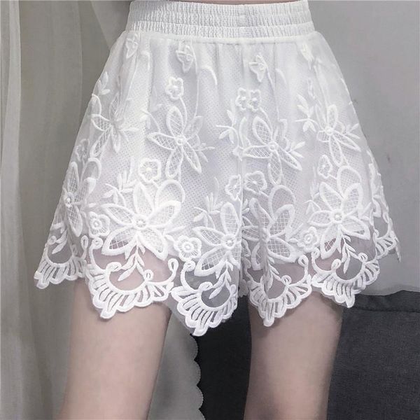 women's shorts lace floral embroidery women lovely trendy summer ulzzang wide leg chic sweet girls college high waisted, White;black
women's shorts lace floral embroidery women lovely trendy summer ulzzang wide leg chic sweet girls college high waisted, White;black